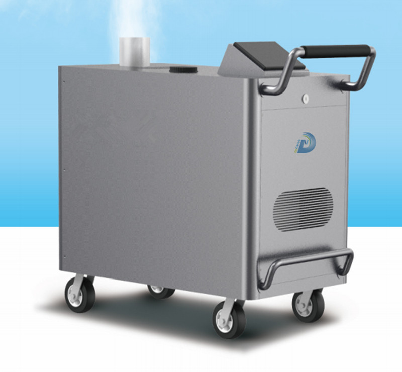 Mobile disinfectant spray machine with wheels
