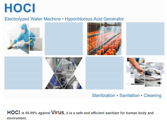The HClO/NaClO disinfectant equipment for COVID-19